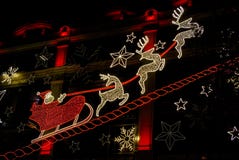 Santa e suas renas imagem de stock royalty free Santa e suas renas imagem de stock royalty free