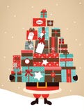 Santa Holding Christmas Gifts libre illustration Santa Holding Christmas Gifts libre illustration