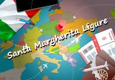 Santa Margherita Ligure-Stadtreise- und -tourismusbestimmungsort conc stock abbildung Santa Margherita Ligure-Stadtreise- und -tourismusbestimmungsort conc stock abbildung