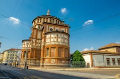 Santa Maria delle Grazie Ostatniej kolacji kościelny fresk, Mediolan, Włochy fotografia stock Santa Maria delle Grazie Ostatniej kolacji kościelny fresk, Mediolan, Włochy fotografia stock