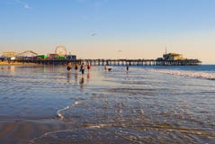 Santa Monica Beach Royalty Free Stock Images Santa Monica Beach Royalty Free Stock Images