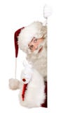 Santa with thumb up banner