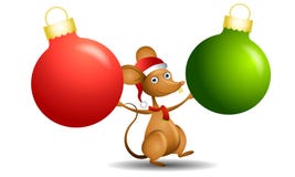 santa διακοσμήσεων ποντικιών ελεύθερη απεικόνιση δικαιώματος santa διακοσμήσεων ποντικιών ελεύθερη απεικόνιση δικαιώματος