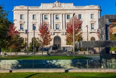 SANTANDER, SPAIN - OCTOBER 31, 2013. Bank of Spain royalty free stock photos SANTANDER, SPAIN - OCTOBER 31, 2013. Bank of Spain royalty free stock photos