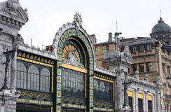 Santander station in Art Nouveau style in Bilbao