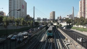 Santiago von Chile-U-Bahn stock footage Santiago von Chile-U-Bahn stock footage