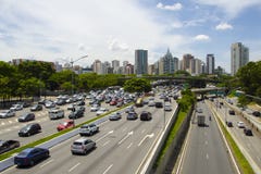 Sao Paulo Traffic Royalty Free Stock Photo