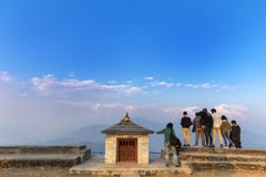 Sarankot View point Pokhara Nepal stock photography Sarankot View point Pokhara Nepal stock photography