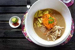 Sarawak Laksa - Popular Ethnic Dish Stock Photography Sarawak Laksa - Popular Ethnic Dish Stock Photography