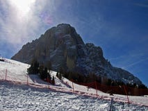Sasslong Dolomites famous downhill cup mountain Italy stock photos Sasslong Dolomites famous downhill cup mountain Italy stock photos