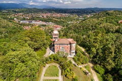Satellietbeeld van openbare tuin in Villa Toeplitz, Varese, Itali? royalty-vrije stock fotografie Satellietbeeld van openbare tuin in Villa Toeplitz, Varese, Itali? royalty-vrije stock fotografie