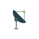 Satellitenschüssel farbige Ikone Element der Raumillustration Zeichen und Symbolikone können für Netz, Logo, mobiler App, UI, UX stock abbildung Satellitenschüssel farbige Ikone Element der Raumillustration Zeichen und Symbolikone können für Netz, Logo, mobiler App, UI, UX stock abbildung