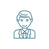 Satisfaction with own work linear icon concept. Satisfaction with own work line vector sign, symbol, illustration. stock illustration Satisfaction with own work linear icon concept. Satisfaction with own work line vector sign, symbol, illustration. stock illustration