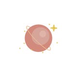 Saturn coloriu o ícone Elemento da ilustração do espaço Os sinais e o ícone dos símbolos podem ser usados para a Web, logotipo, a ilustração royalty free Saturn coloriu o ícone Elemento da ilustração do espaço Os sinais e o ícone dos símbolos podem ser usados para a Web, logotipo, a ilustração royalty free