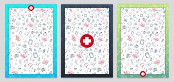 Satz medizinischer Poster Sträflinge und Arme Vektormedizinillustration stock abbildung Satz medizinischer Poster Sträflinge und Arme Vektormedizinillustration stock abbildung