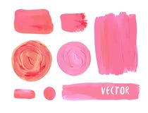 Satz von Kosmetik befleckt Beschaffenheit der Acrylfarbe Vektorillustration in den kosmetischen Farben Rosa stock abbildung Satz von Kosmetik befleckt Beschaffenheit der Acrylfarbe Vektorillustration in den kosmetischen Farben Rosa stock abbildung