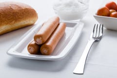 Saucisses de francfort Photo libre de droits Saucisses de francfort Photo libre de droits
