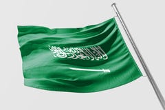 Saudi Arabia Flag waving 3d Realistic Saudi Arabian Flag vector illustration Saudi Arabia Flag waving 3d Realistic Saudi Arabian Flag vector illustration
