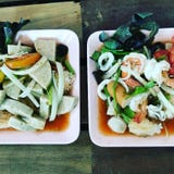 sausage and meat salad & x28;thaifood& x29; royalty free stock photo sausage and meat salad & x28;thaifood& x29; royalty free stock photo