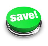 Save - Green Button Royalty Free Stock Photos Save - Green Button Royalty Free Stock Photos