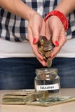 Saving money for education Royalty Free Stock Photography Saving money for education Royalty Free Stock Photography