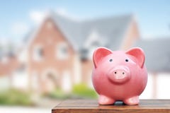 Saving to buy a house royalty free stock images Saving to buy a house royalty free stock images