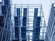 Scaffold and Steel Construction Building Site stock photography Scaffold and Steel Construction Building Site stock photography