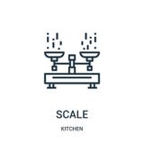 scale icon vector from kitchen collection. Thin line scale outline icon vector illustration royalty free illustration scale icon vector from kitchen collection. Thin line scale outline icon vector illustration royalty free illustration