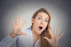 Scared girl, woman stock photography Scared girl, woman stock photography