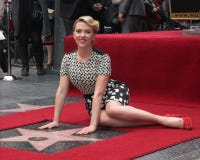 Scarlett Johansson at the Scarlett Johansson Star Walk of Fame Ceremony