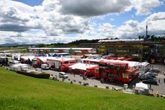 Scarperia, Mugello - Italy, May 31: Details of the paddock and the infrastructures of the Mugello Circuit