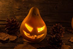 Scary pumpkin with fiery eyes. stock photos Scary pumpkin with fiery eyes. stock photos