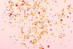 Colorful easter topping on pink background royalty free stock images Colorful easter topping on pink background royalty free stock images