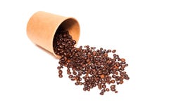 Scattered roasted coffee beans stock photography Scattered roasted coffee beans stock photography