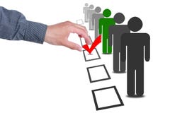 Scelga la gente in scatole di voto di elezione di selezione immagini stock libere da diritti Scelga la gente in scatole di voto di elezione di selezione immagini stock libere da diritti