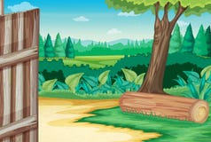 Scena dell'azienda agricola royalty illustrazione gratis Scena dell'azienda agricola royalty illustrazione gratis