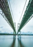 Scene Of The Narrows Steel Bridge In Tacoma,Washington,USA. Royalty Free Stock Images Scene Of The Narrows Steel Bridge In Tacoma,Washington,USA. Royalty Free Stock Images