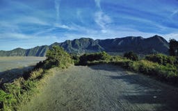 Sceneria widok bromo halny tengger wschodni Java Indonesia obrazy royalty free Sceneria widok bromo halny tengger wschodni Java Indonesia obrazy royalty free