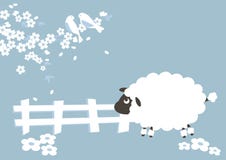 Schapen en seson royalty-vrije illustratie Schapen en seson royalty-vrije illustratie