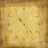 Scheda dell'annata per la festa con l'orologio Fotografie Stock Libere da Diritti Scheda dell'annata per la festa con l'orologio Fotografie Stock Libere da Diritti