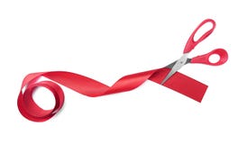 Scherenschnitt-Rotband lizenzfreie stockbilder Scherenschnitt-Rotband lizenzfreie stockbilder