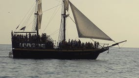 Schiptoerist Azov stock afbeeldingen Schiptoerist Azov stock afbeeldingen