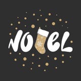 Schizzo disegnato a mano Noel o festa di Natale su fondo scuro Disegno d'incisione d'annata royalty illustrazione gratis Schizzo disegnato a mano Noel o festa di Natale su fondo scuro Disegno d'incisione d'annata royalty illustrazione gratis
