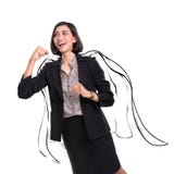 Schizzo eccellente della donna di affari immagine stock Schizzo eccellente della donna di affari immagine stock