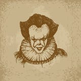 Schlechter Clown Illustration stock abbildung Schlechter Clown Illustration stock abbildung