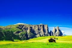 Schlern mountain in South tyrol stock photos Schlern mountain in South tyrol stock photos