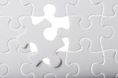 Schließen Sie fehlendes Puzzlen ab lizenzfreie stockfotos Schließen Sie fehlendes Puzzlen ab lizenzfreie stockfotos