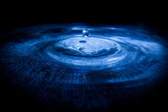 Schließen Sie oben von einem Tröpfchen des Wassers stockfotografie Schließen Sie oben von einem Tröpfchen des Wassers stockfotografie