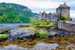 Schloss Eilean Donan in Schottland, Großbritannien lizenzfreie stockbilder Schloss Eilean Donan in Schottland, Großbritannien lizenzfreie stockbilder