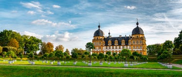 Schloss Seehof - Memmelsdorf dichtbij Bamberg royalty-vrije stock foto Schloss Seehof - Memmelsdorf dichtbij Bamberg royalty-vrije stock foto